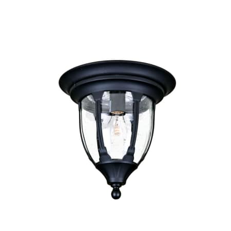 A large image of the Acclaim Lighting 5063 Matte Black / Clear Seeded Glass