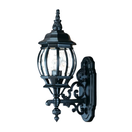 A large image of the Acclaim Lighting 5150 Matte Black / Clear Beveled Glass