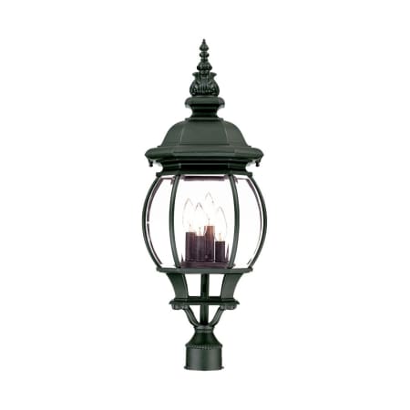 A large image of the Acclaim Lighting 5157 Matte Black / Clear Beveled Glass