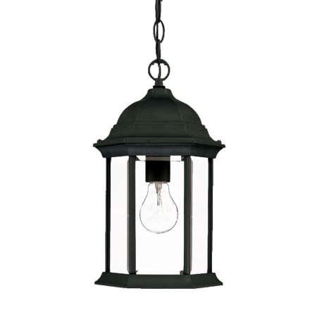 A large image of the Acclaim Lighting 5186 Matte Black / Clear Beveled Glass