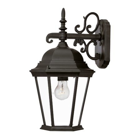 A large image of the Acclaim Lighting 5202 Matte Black / Clear Beveled Glass