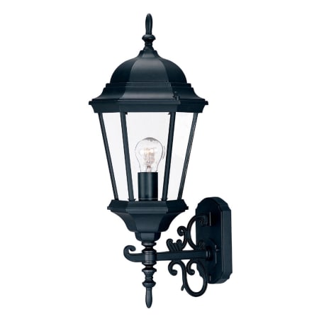 A large image of the Acclaim Lighting 5203 Matte Black / Clear Beveled Glass
