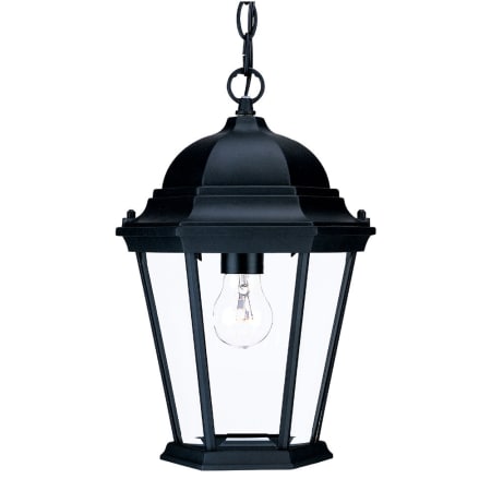 A large image of the Acclaim Lighting 5206 Matte Black / Clear Beveled Glass