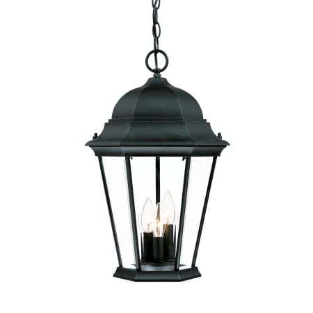 A large image of the Acclaim Lighting 5226 Matte Black / Clear Beveled Glass