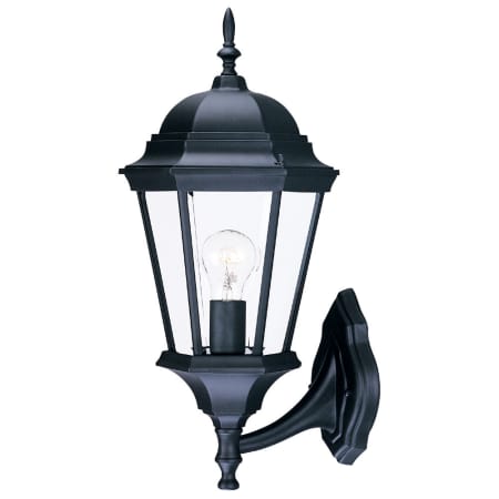 A large image of the Acclaim Lighting 5250 Matte Black / Clear Beveled Glass