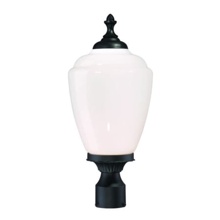A large image of the Acclaim Lighting 5367 Matte Black with White Glass