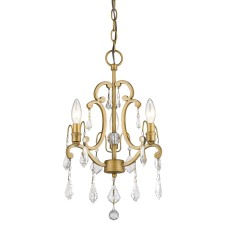 A large image of the Acclaim Lighting IN11355 Acclaim Lighting-IN11355-Light On - Antique Gold