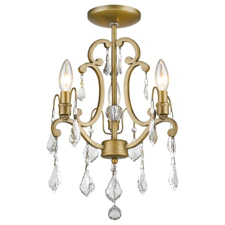 A large image of the Acclaim Lighting IN11355 Acclaim Lighting-IN11355-Light On - Antique Gold
