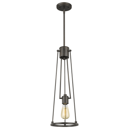 A large image of the Acclaim Lighting IN21204 Acclaim Lighting-IN21204-Light On - Oil Rubbed Bronze