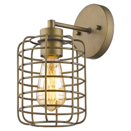 A large image of the Acclaim Lighting IN41332 Acclaim Lighting-IN21205-Light On - Raw Brass