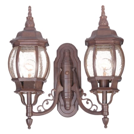 A large image of the Acclaim Lighting 5158 Burled Walnut / Clear Seeded Glass