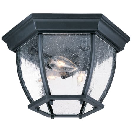 A large image of the Acclaim Lighting 5602 Matte Black / Clear Seeded Glass