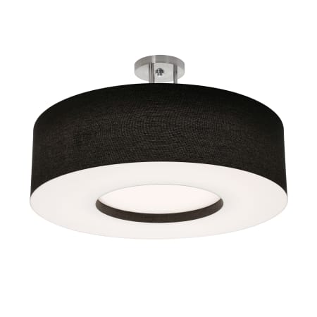 A large image of the AFX MCF2432MBSF Satin Nickel / Black / White