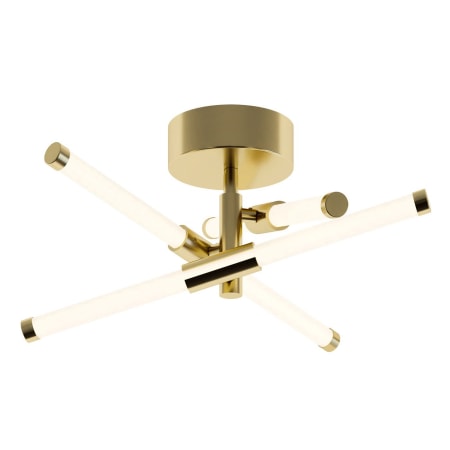 A large image of the AFX RSKF1616L30D1 Satin Brass / White