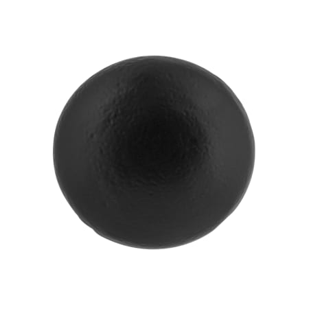 A large image of the Ageless Iron 600928 Black Rustic Cabinet Knob - Front View