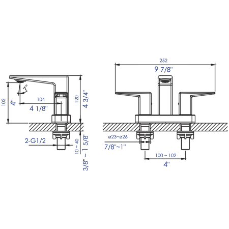 A large image of the ALFI brand AB1020 Alternate