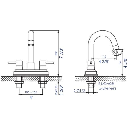 A large image of the ALFI brand AB1400 Alternate