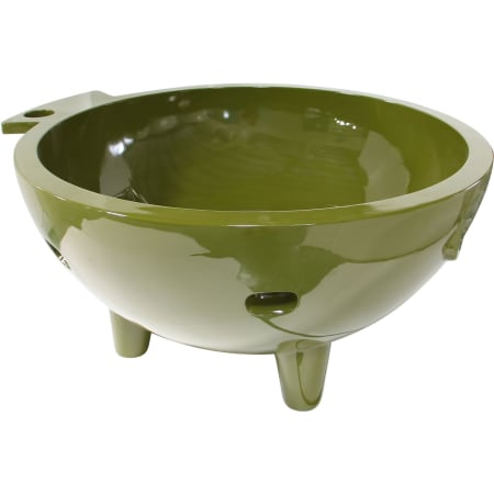 A large image of the ALFI brand FireHotTub Olive Green