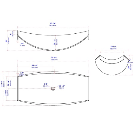 A large image of the ALFI brand HammockTub2 Alternate Image