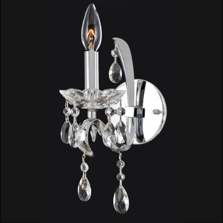 A large image of the Allegri 023820 Chrome / Clear Firenze