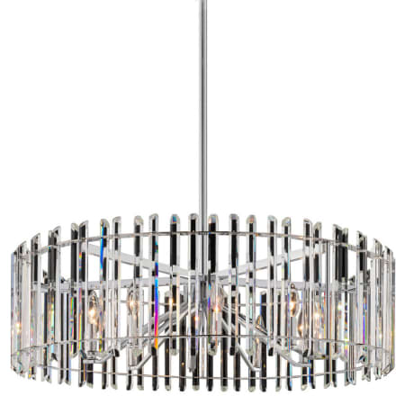A large image of the Allegri 36858 Polished Chrome / Clear Firenze