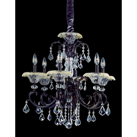 A large image of the Allegri 10217 Sienna Bronze with Clear Crystals