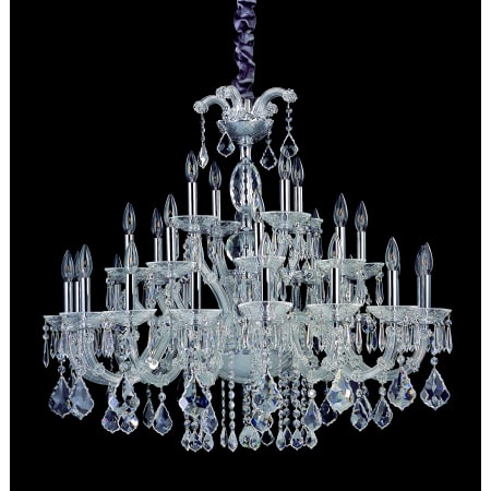 A large image of the Allegri 10238 Chrome with Clear Crystals