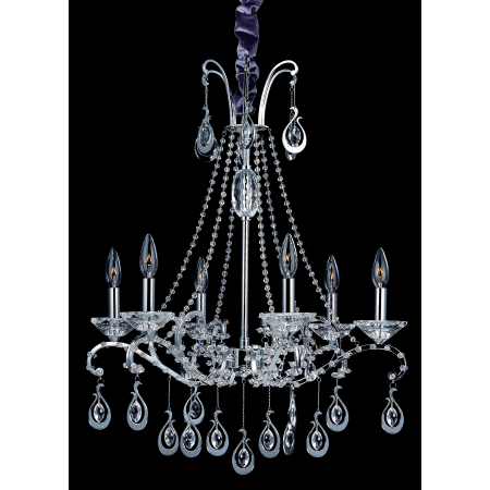 A large image of the Allegri 10337 Chrome with Clear Crystals
