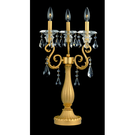 A large image of the Allegri 10357 Antique Brass with Clear Crystals