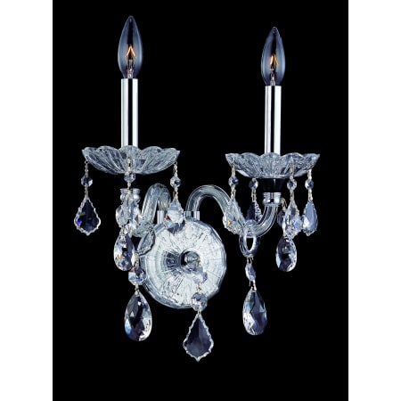 A large image of the Allegri 10402 Chrome with Clear Swarovski Elements Crystals