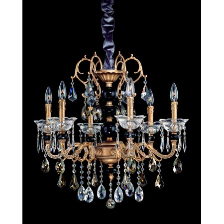 A large image of the Allegri 10448 Brass Patina with Swarovski Crystals