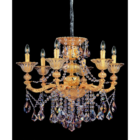 A large image of the Allegri 10497 Two-Tone Gold / 24K with Firenze Mix Crystals