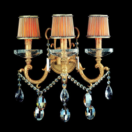 A large image of the Allegri 10613 Brass Patina with Firenze Mix Crystals