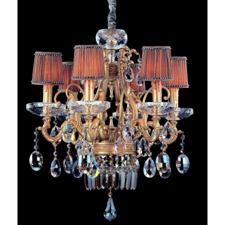A large image of the Allegri 10616 Brass Patina with Firenze Mix Crystals