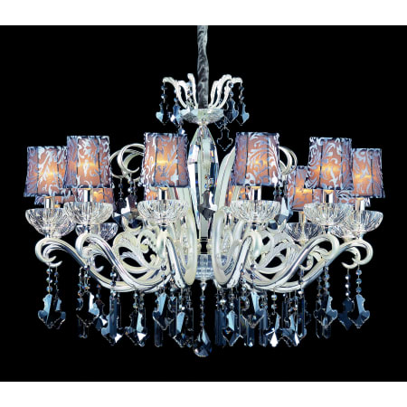 A large image of the Allegri 10628 Two-Tone Silver / Smoke Fleet Argentine Crystals