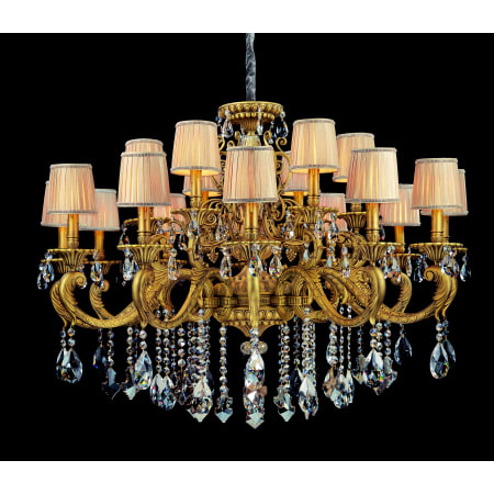 A large image of the Allegri 10639 Aged Bronze with Firenze Mix Crystals