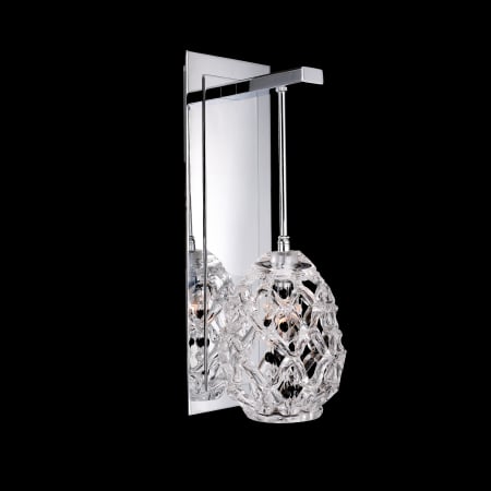 A large image of the Allegri 11101 Chrome with Firenze Mix Crystals