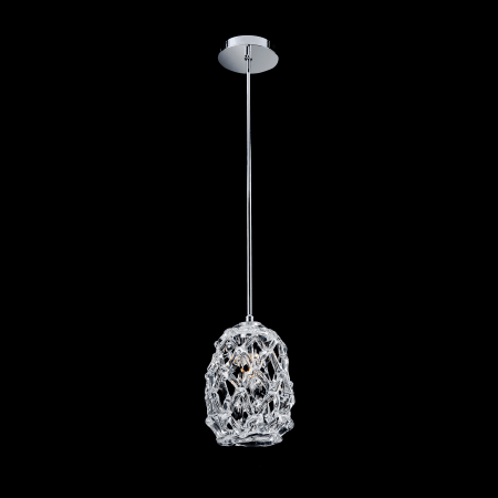 A large image of the Allegri 11102 Chrome with Firenze Mix Crystals