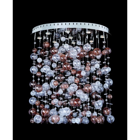 A large image of the Allegri 11148 Chrome with Clear Crystals