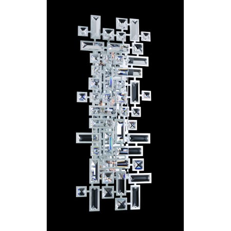 A large image of the Allegri 11192 Chrome with Clear Crystals