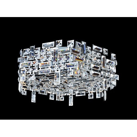 A large image of the Allegri 11194 Chrome with Clear Crystals