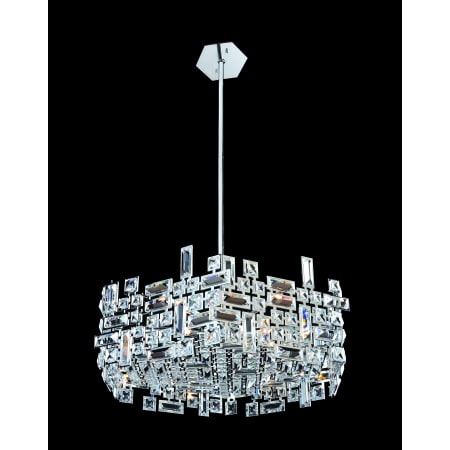 A large image of the Allegri 11197 Chrome with Clear Crystals