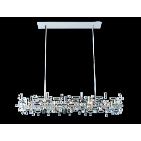 A large image of the Allegri 11199 Chrome with Clear Crystals
