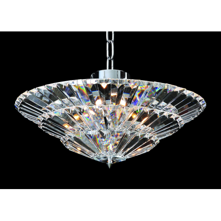 A large image of the Allegri 11426 Chrome with Clear Crystals
