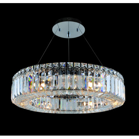 A large image of the Allegri 11703 Chrome with Clear Crystals