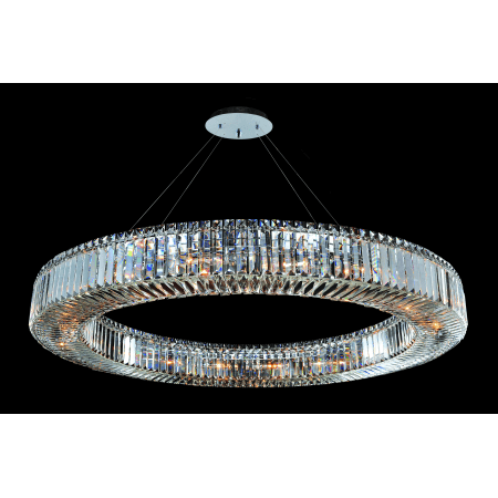A large image of the Allegri 11706 Chrome with Clear Crystals