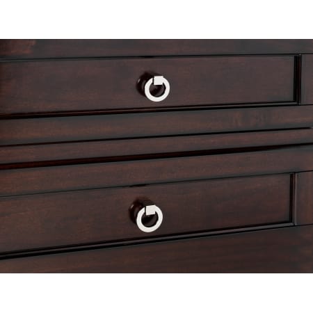 A large image of the Alno A2670 / A2660-15 Polished Nickel Round Pull with Square Base on Drawers
