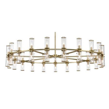 A large image of the Alora Lighting CH309042CG Natural Brass