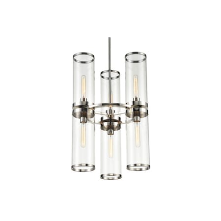 A large image of the Alora Lighting CH311633CG Polished Nickel