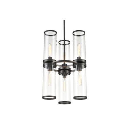 A large image of the Alora Lighting CH311633CG Urban Bronze